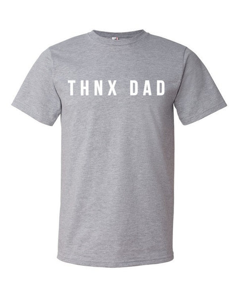 Short Sleeve THNX DAD Modern Father's Day T-Shirt -  - Heather Grey / S - srce threads - 7