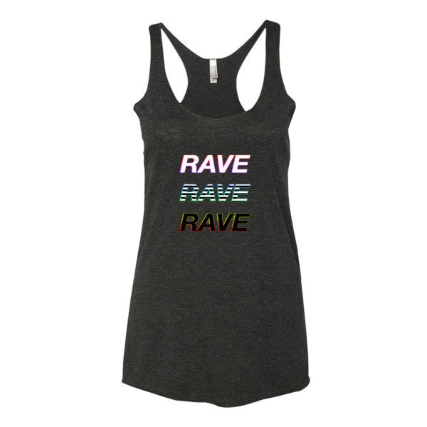 Women's Trip RAVE Tank Top -  - Vintage Black / XS - srce threads - 1