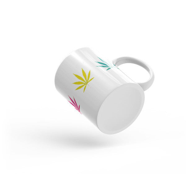 Pop Pot Leaf Neon "Wake n Bake" Mug -  -  - srce threads - 3