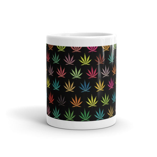 Black Out Pop Neon Pot Leaf "Wake n Bake Mug -  -  - srce threads - 4