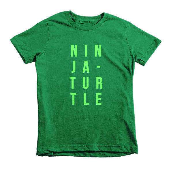 Short Sleeve Ninja-Turtle Kids T-Shirt -  - Kelly Green / 2yrs - srce threads - 7