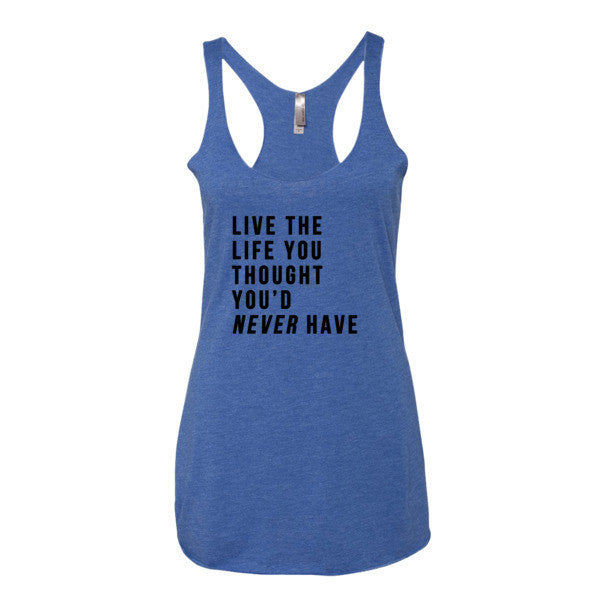 Women's Live the Life Tank Top -  - Vintage Royal / XS - srce threads - 5