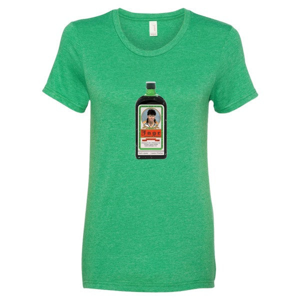Women's "Jagr - Liquer of the Hockey Gods" Short Sleeve T-Shirt -  - Heather Green / S - srce threads - 11