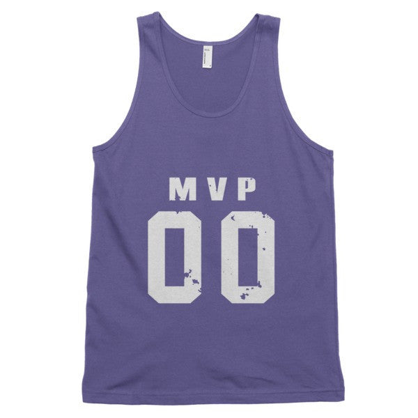 Classic MVP Double Zero White Tank Top (Unisex) -  - Purple / XS - srce threads - 5