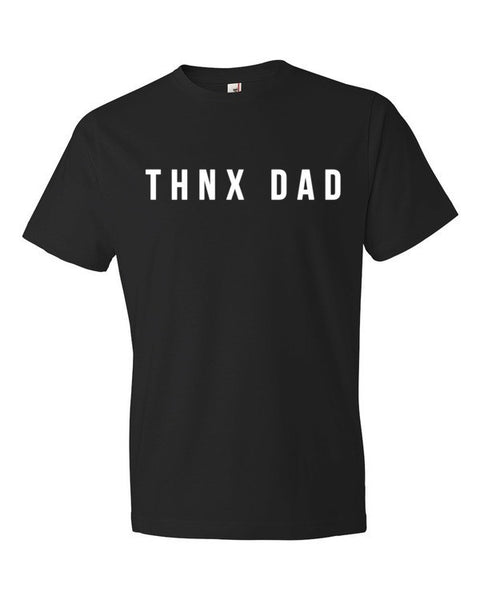 Short Sleeve THNX DAD Modern Father's Day T-Shirt -  - Black / S - srce threads - 1
