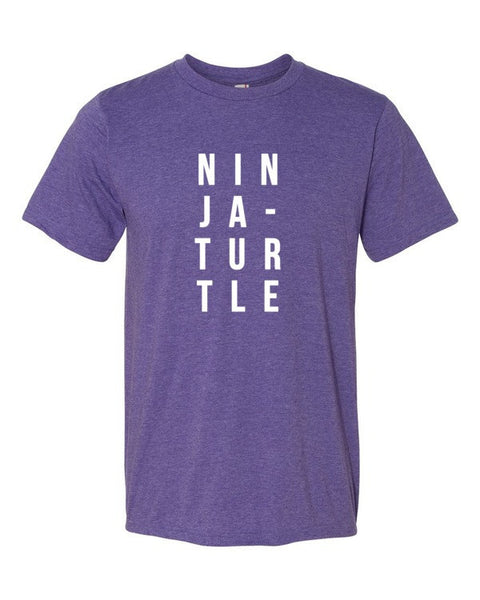 Short Sleeve White Ninja-Turtle T-Shirt -  - Heather Purple / S - srce threads - 5
