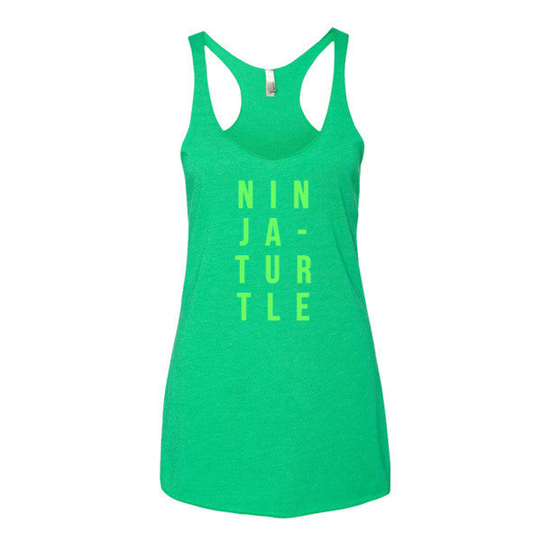 Women's Neon Ninja Turtle Summer Tank Top -  - Envy / XS - srce threads - 8