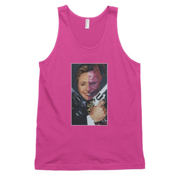 "2 Face Hillary" Classic Tank Top (Unisex) -  - Fuchsia / XS - srce threads - 15