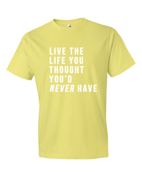 Short Sleeve Live the Life T-Shirt -  - Spring Yellow / S - srce threads - 12