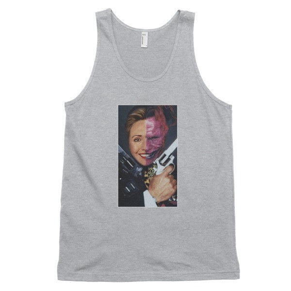 "2 Face Hillary" Classic Tank Top (Unisex) -  - Heather Grey / XS - srce threads - 5