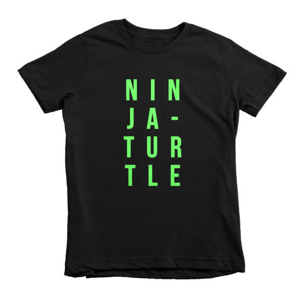 Short Sleeve Ninja-Turtle Kids T-Shirt -  - Black / 2yrs - srce threads - 2