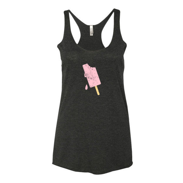 Women's "Summer Drip" Vintage Ice Cream Racerback Tank Top -  - Vintage Black / XS - srce threads - 1