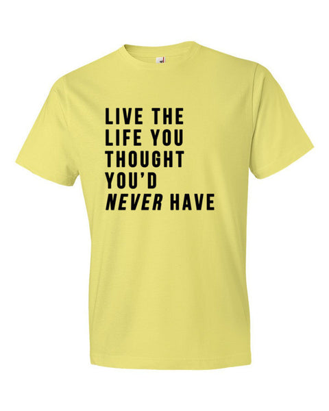 Short Sleeve Live the Life T-Shirt -  - Spring Yellow / S - srce threads - 11