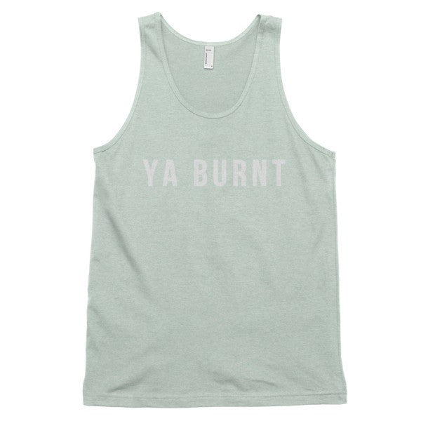 Classic Ya Burnt Graphic Tank Top (Unisex) -  - Ash Grey Sea Foam / XS - srce threads - 8