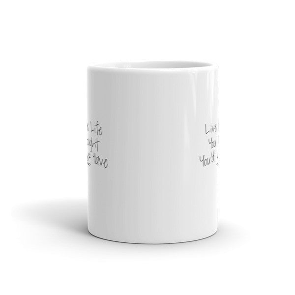 "Live the Life" Motivation Black Mug -  -  - srce threads - 4
