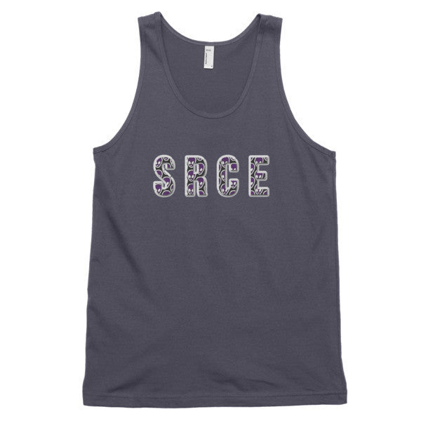 Classic SRCE Alien Purple Over Design Tank Top (Unisex) -  - Asphalt / XS - srce threads - 3