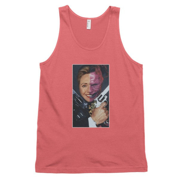 "2 Face Hillary" Classic Tank Top (Unisex) -  - Coral / XS - srce threads - 14