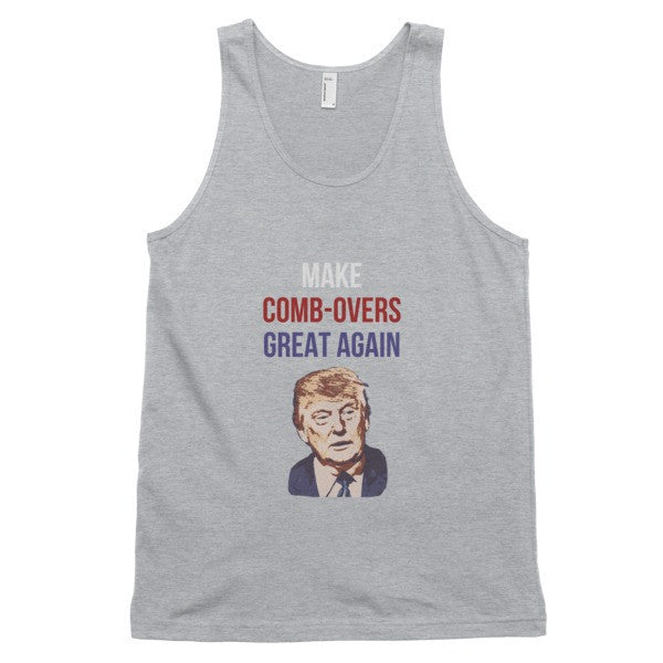 "Make Comb-overs Great Again" Classic Donald Tank Top (Unisex) -  - Heather Grey / XS - srce threads - 4