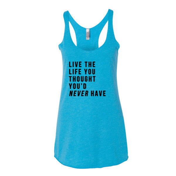 Women's Live the Life Tank Top -  - Vintage Turquoise / XS - srce threads - 8