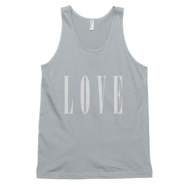 Classic LOVE White Tank Top (Unisex) -  - New Silver / XS - srce threads - 7