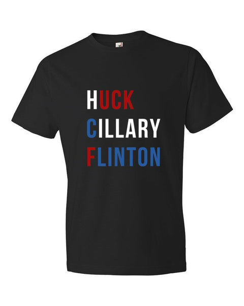 "Huck Cillary Flinton" Say What You Mean Short Sleeve T-Shirt -  - Black / S - srce threads - 3