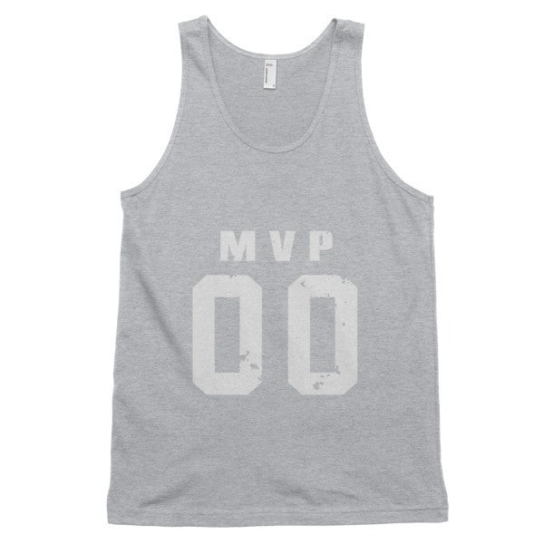 Classic MVP Double Zero White Tank Top (Unisex) -  - Heather Grey / XS - srce threads - 4