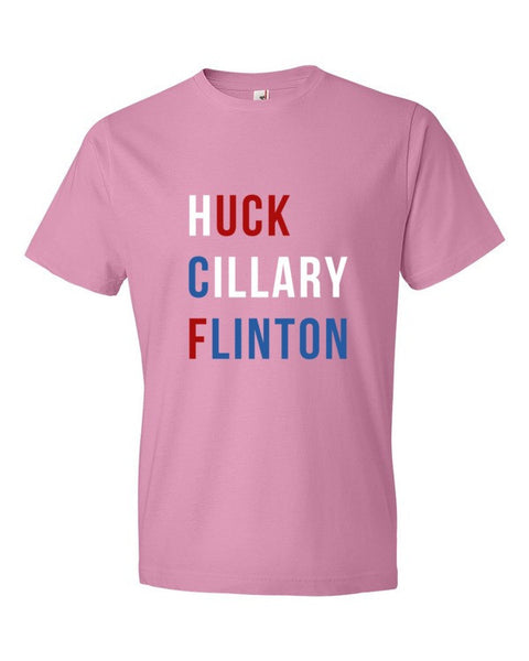 "Huck Cillary Flinton" Say What You Mean Short Sleeve T-Shirt -  - CharityPink / S - srce threads - 15