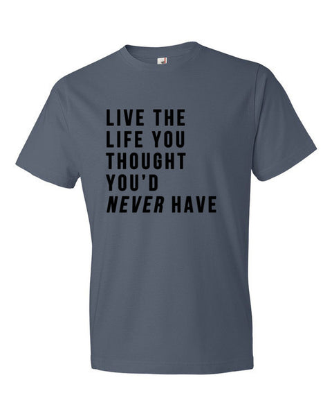 Short Sleeve Live the Life T-Shirt -  - Lake / S - srce threads - 5