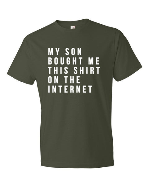 Short Sleeve White My Son Bought Me This T-Shirt -  - City Green / S - srce threads - 2