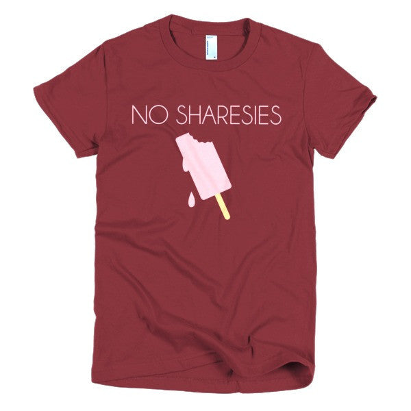 Women's "No Sharesies" Summer Drip Vintage Ice Cream Racerback T-Shirt -  - Cranberry / S - srce threads - 16