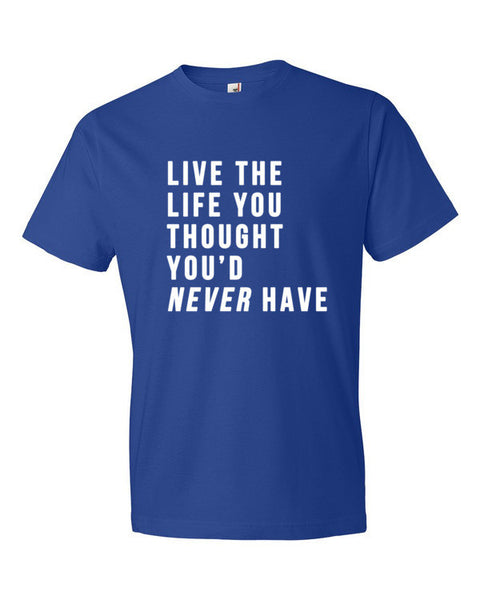Short Sleeve Live the Life T-Shirt -  - Royal Blue / S - srce threads - 9