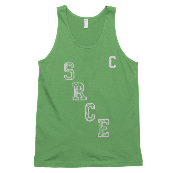 Classic SRCE Vintage Diagonal Hockey Throwback Tank Top Shirt (Unisex) -  - Grass / XS - srce threads - 7