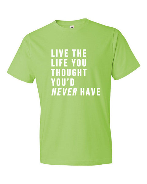 Short Sleeve Live the Life T-Shirt -  - Key Lime / S - srce threads - 11