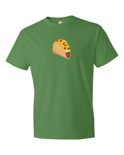 Digital Retro 8 Bit Taco Shirt -  - Green Apple / S - srce threads - 5