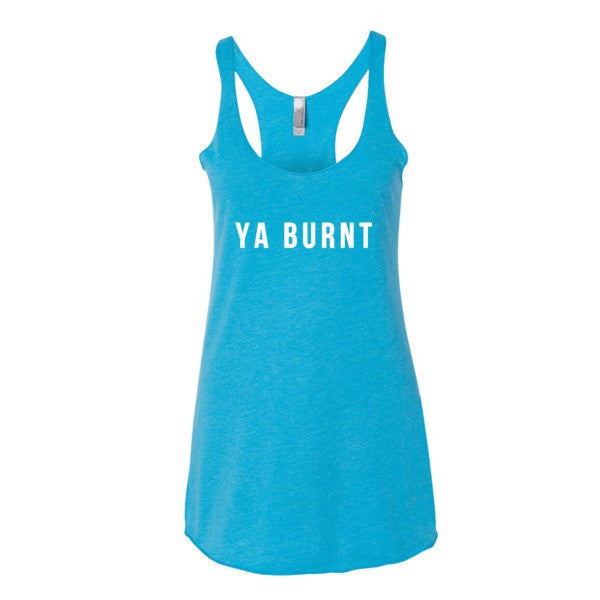 Women's Ya Burnt Graphic Tank Top -  - Vintage Turquoise / XS - srce threads - 10