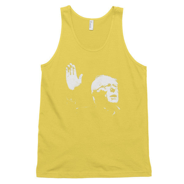 Classic Bernie Sketch Portrait Tank Top (Unisex) - Vintage Throwback Style Rally Design -  - Sunshine / XS - srce threads - 12