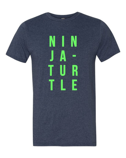 Short Sleeve Neon Ninja Turtle T-Shirt -  - Heather Blue / S - srce threads - 5
