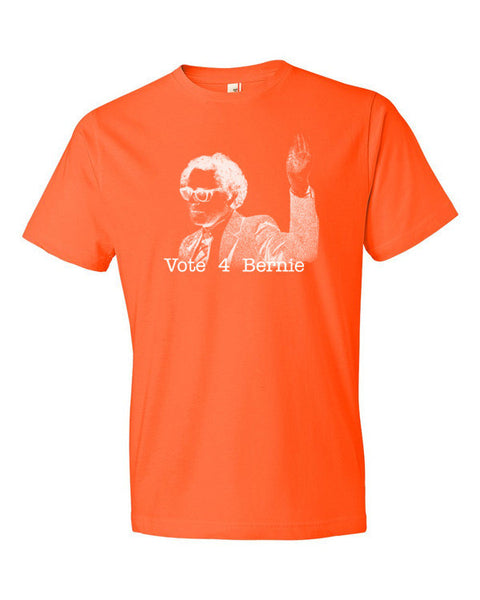 Short Sleeve Negative Bernie Rally T-Shirt (Unisex) - Vintage Throwback Style Rally Design -  - Orange / S - srce threads - 12