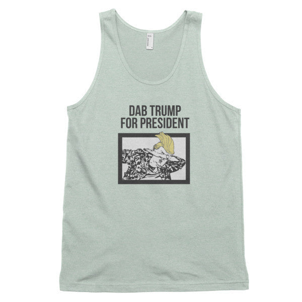 "Dab Trump for President" Classic Tank Top (Unisex) -  - Ash Grey Sea Foam / XS - srce threads - 6