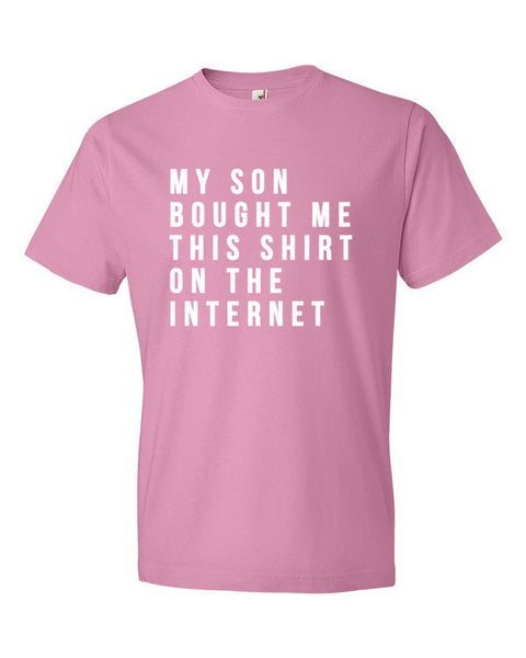 Short Sleeve White My Son Bought Me This T-Shirt -  - CharityPink / S - srce threads - 14