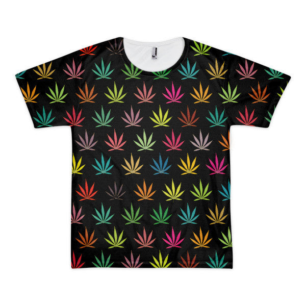 Black Classic Pot Leaf Pop Neon T-Shirt (Unisex) -  - XS - srce threads - 1