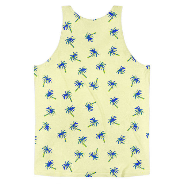 Classic Trip Trop Yellow Blue Summer Tank Top (Unisex) -  -  - srce threads - 2
