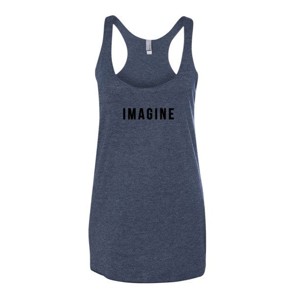Women's Imagine Graphic Tank Top -  - Vintage Navy / XS - srce threads - 3