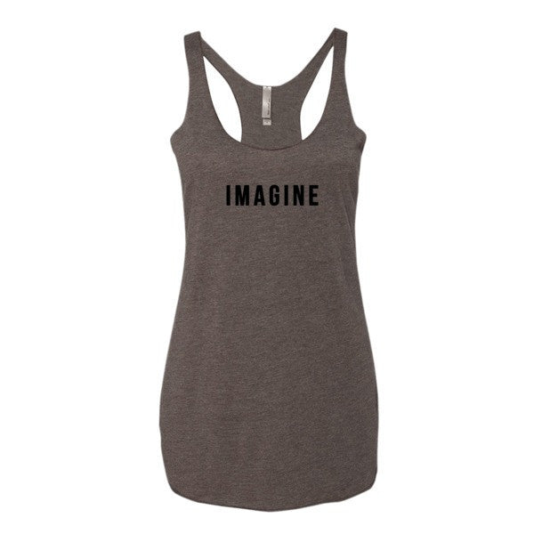 Women's Imagine Graphic Tank Top -  - Macchiato / XS - srce threads - 1