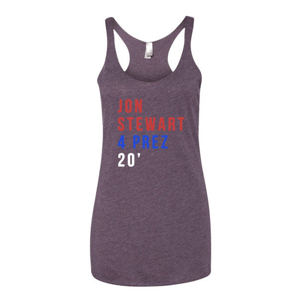 Women's Jon Stwear 4 Prez Summer Racerback Tank Top -  - Vintage Purple / XS - srce threads - 6