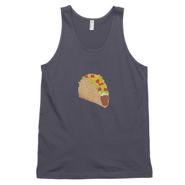 Classic 8 Bit Taco Tank Top (Unisex) -  - Asphalt / XS - srce threads - 4