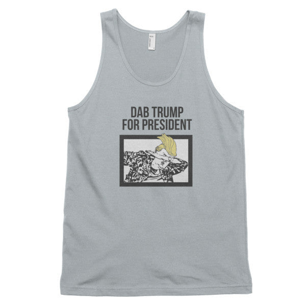 "Dab Trump for President" Classic Tank Top (Unisex) -  - New Silver / XS - srce threads - 5