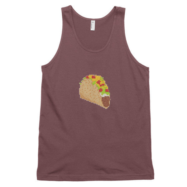 Classic 8 Bit Taco Tank Top (Unisex) -  - Truffle / XS - srce threads - 11