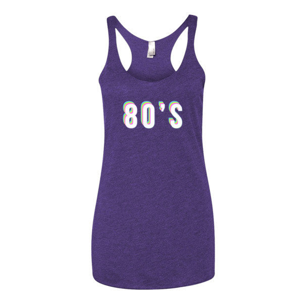 Women's Vibrant Retro 80'S Tank Top -  - Purple Rush / XS - srce threads - 5