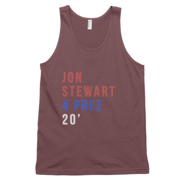 Jon Stewart 4 Prez 20' Tank Top (Unisex) -  - Truffle / XS - srce threads - 10